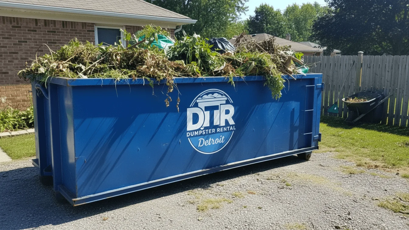 Yard Waste Dumpster Rental Detroit MI-img